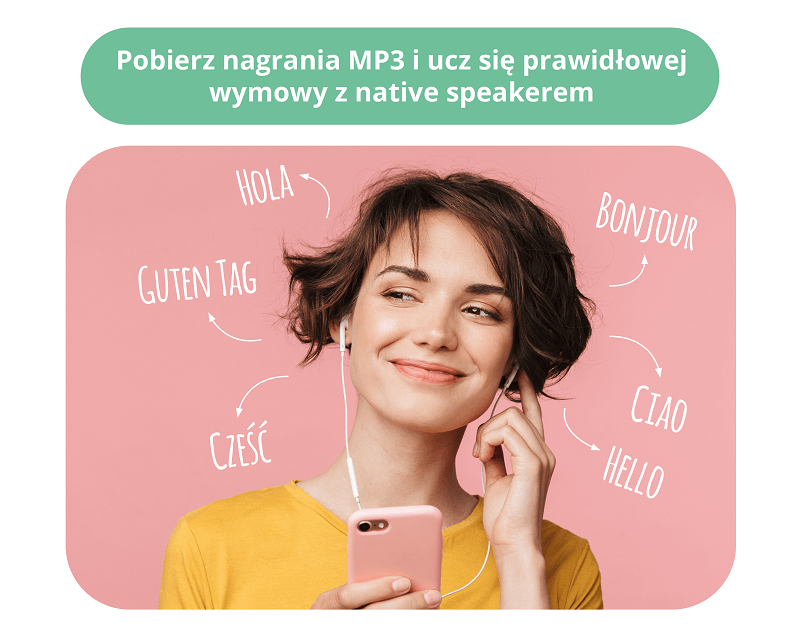 Fiszki PLUS - Pobierz nagrania MP3 i ucz się prawidłowej wymowy z native speakerem